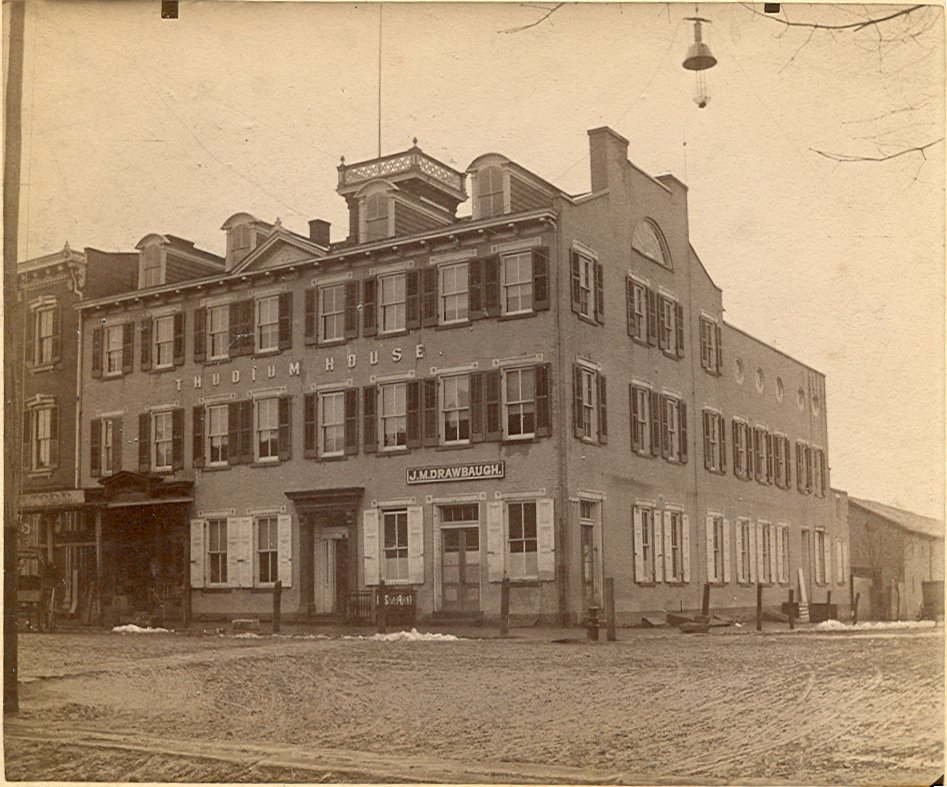 Thudium House, Southwest corner of North Hanover and Bedford Streets, Carlisle, taken by A. A. Line #01153D.