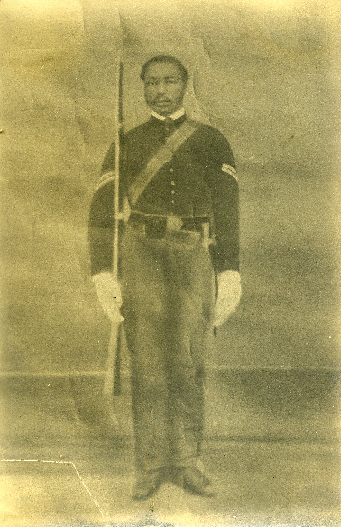 Image of Jonas Kee in uniform from the Cumberland County Historical Society Archives 
