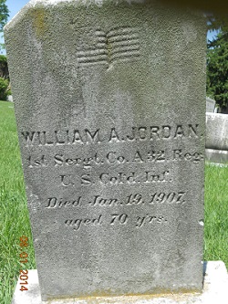 Online Photograph of Tombstone of William A Jordan