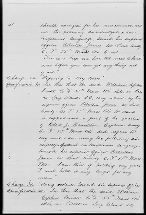 Second Page of Letter of Charges for William Cephas