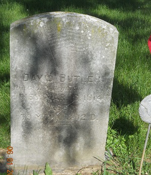 Tombstone for David Butler