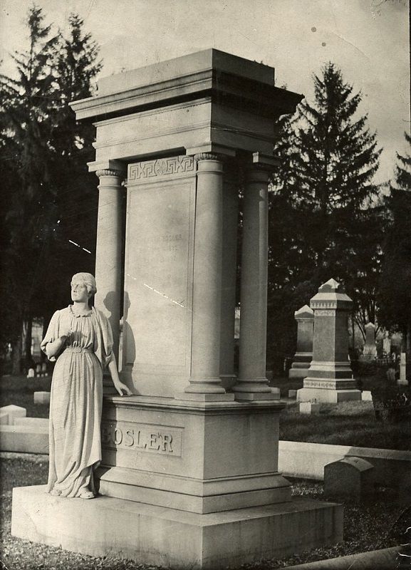 Image of the Bosler Marker in Ashland Cemetery.