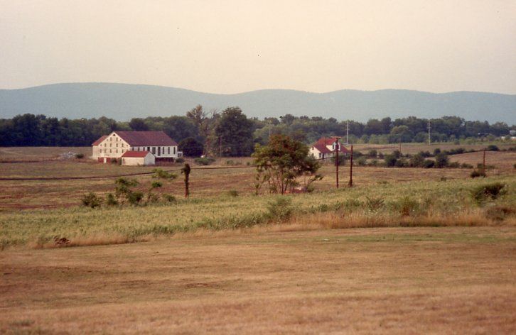 Photo of the Judge Frederick Watts farm just before it was demolished.