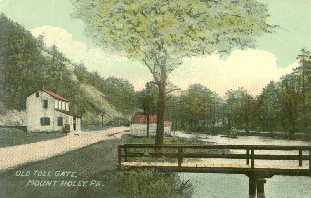 Colorized Post Card of Toll House Gate