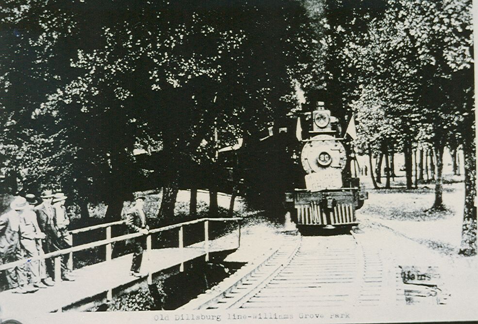 Photo of the The Williams Grove Special, a train on the old Dillsburg Line to the Williams Grove Amusement Park.