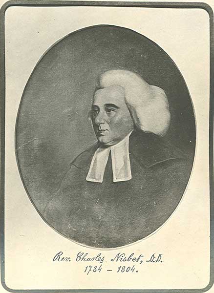 Portrait of Rev. Charles Nisbet first President of Dickinson College