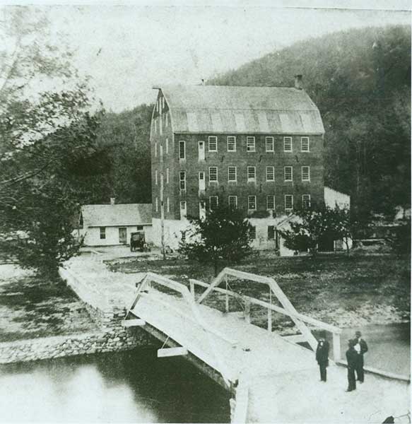 Photo of the Givin Brothers Paper Mill at Papertown, now Mt. Holly Springs. 