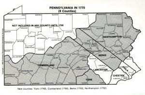 The Creation Of Cumberland County Pennsylvania Elizabeth V And   Cc Map001 