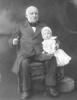 Photo portrait of Frederick Watts and child
