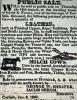 Advertisement of the sale of Forney’s goods. American Volunteer, January 9, 1840.